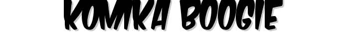 Komika Boogie font